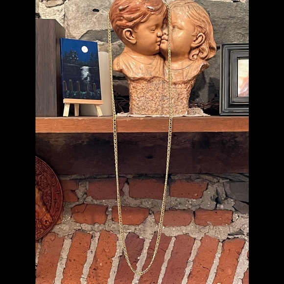 Signed MONET Gold Tone 55” Chain Necklace -Double or Triple for different looks! - Picture 6 of 17